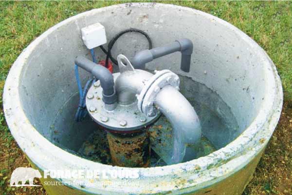 Sourcie forage de l'Ours captage d'eau ouvrage de prélèvement et distribution